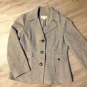 Michael Kors Light Gray Peacoat size 12